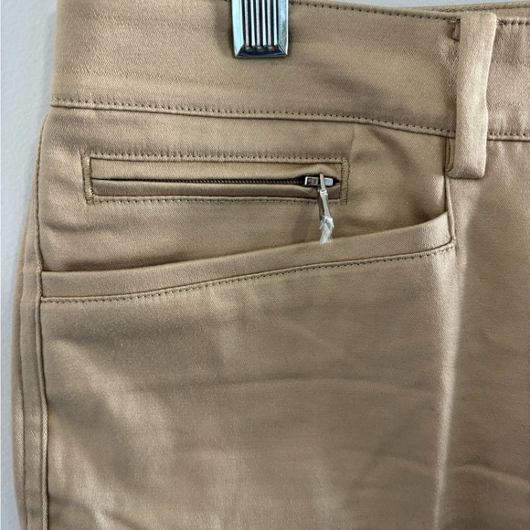Lauren Ralph Lauren Women's Khaki Straight Leg Chino Pants - Picture 2 of 4